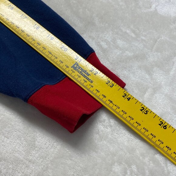 Superman Man Of Steel Hooded Jacket Medium DC Comics Blue & Red Cotton Polyester - Picture 9 of 9